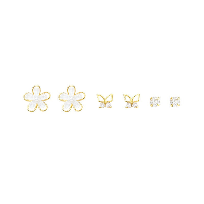フラワーセットピアス