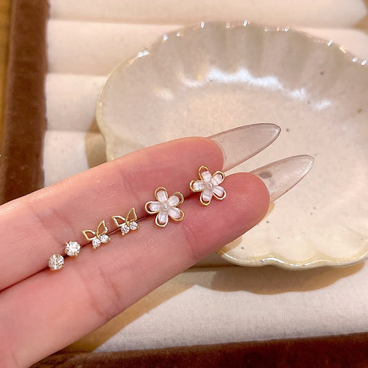 フラワーセットピアス