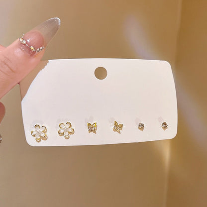 フラワーセットピアス