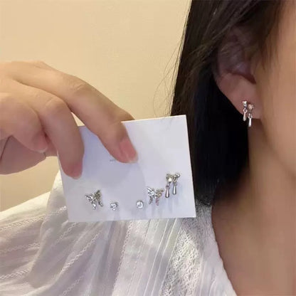 シンプルモチーフピアス6点セット