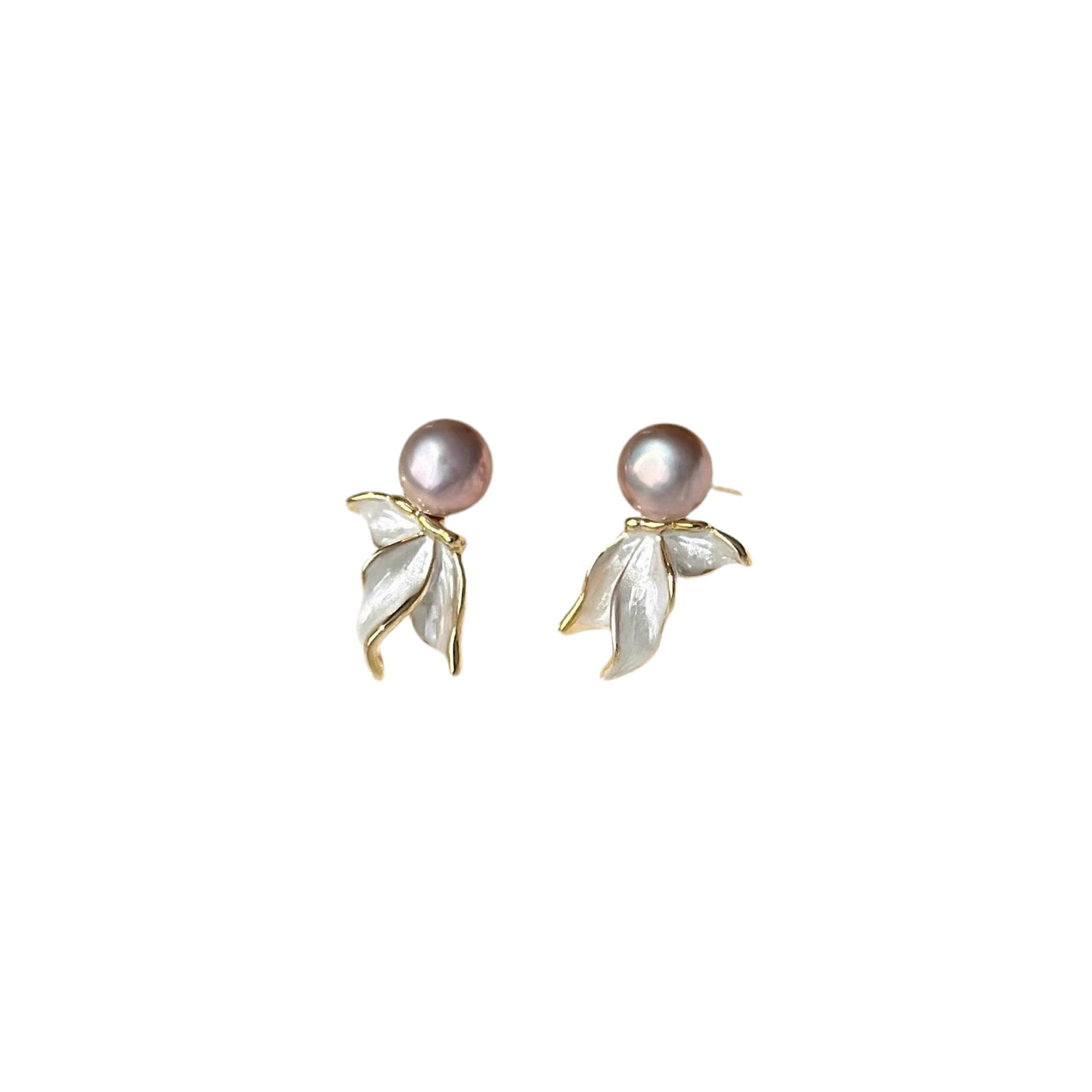 フローラルパールピアス