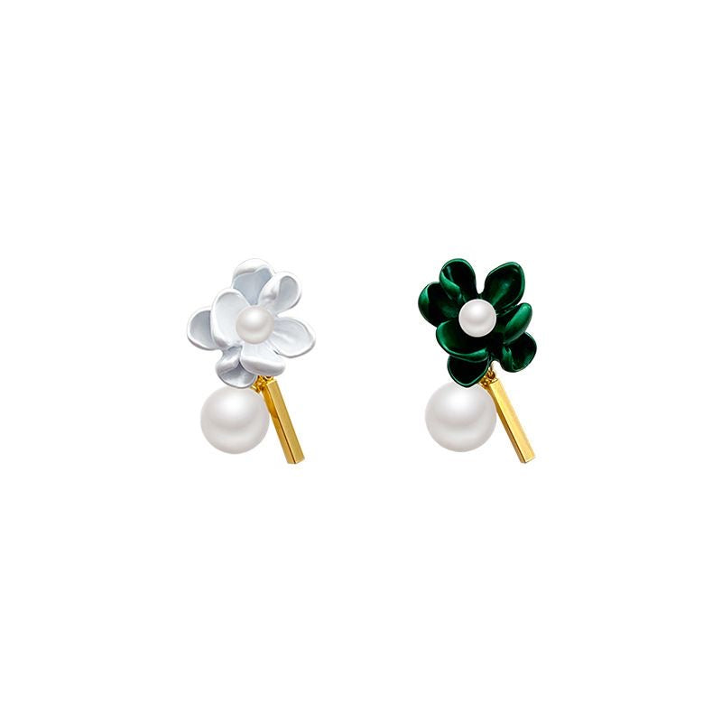 フラワーパールピアス