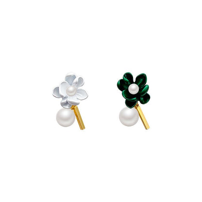 フラワーパールピアス