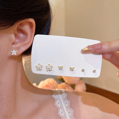 フラワーセットピアス