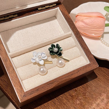 フラワーパールピアス