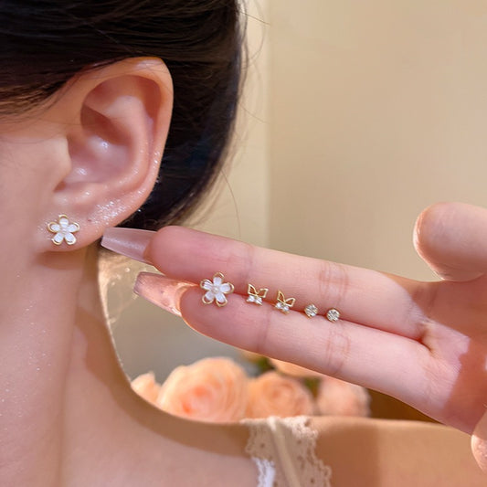 フラワーセットピアス