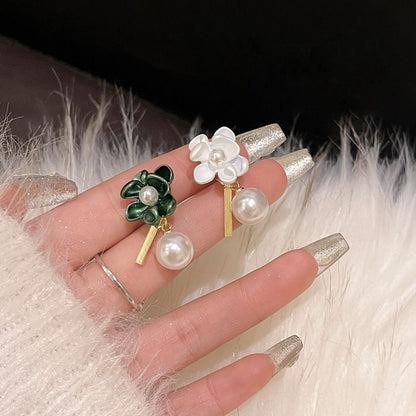 フラワーパールピアス