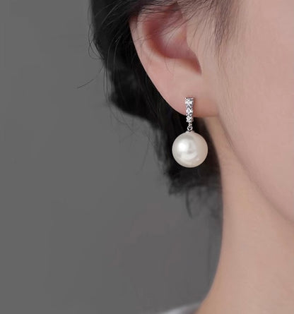 パールドロップピアス