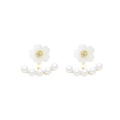 フラワーパールピアス