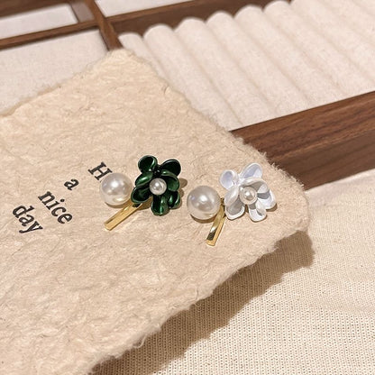 フラワーパールピアス