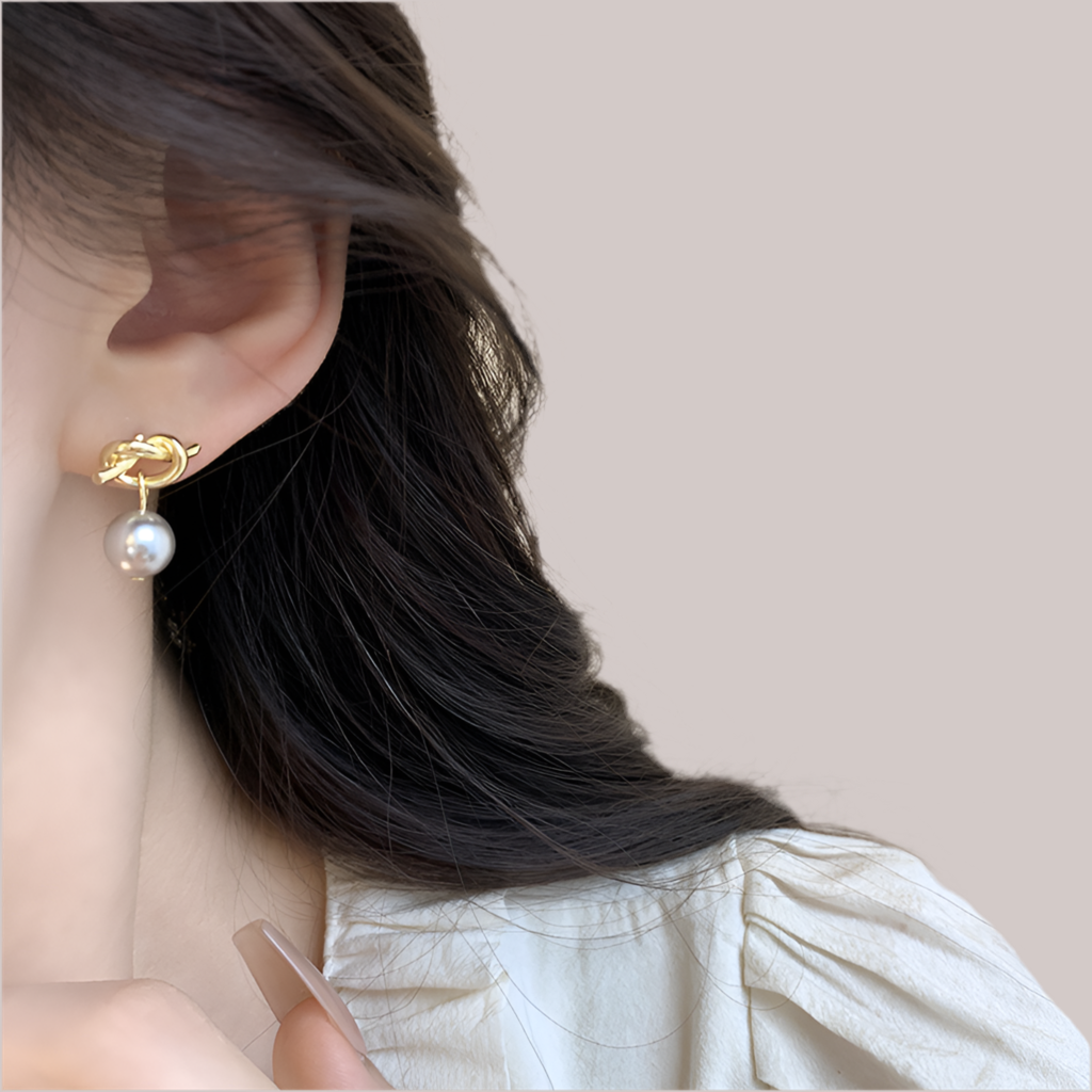ゴールドバブルピアス