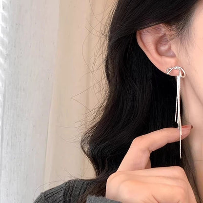 リボンタッセルピアス