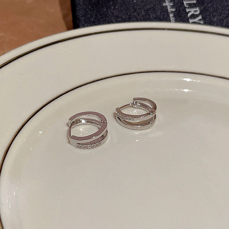 2連フープピアス