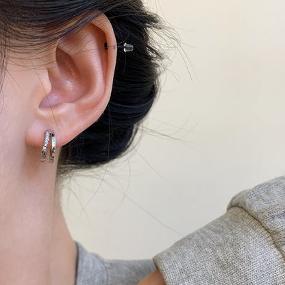 2連フープピアス