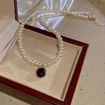 クラシカルオーバルパールネックレス