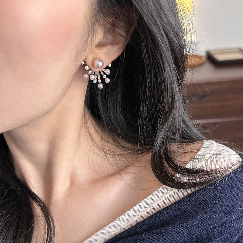 パールフラワーピアス
