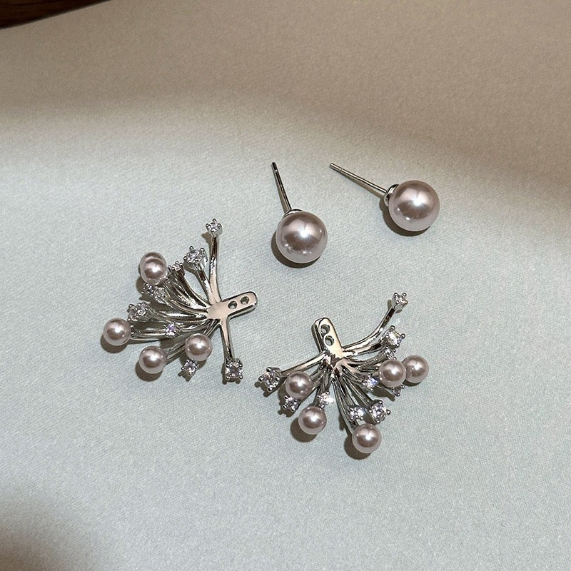 パールフラワーピアス