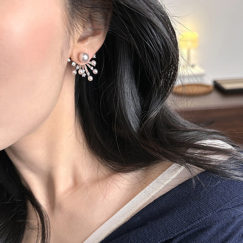 パールフラワーピアス