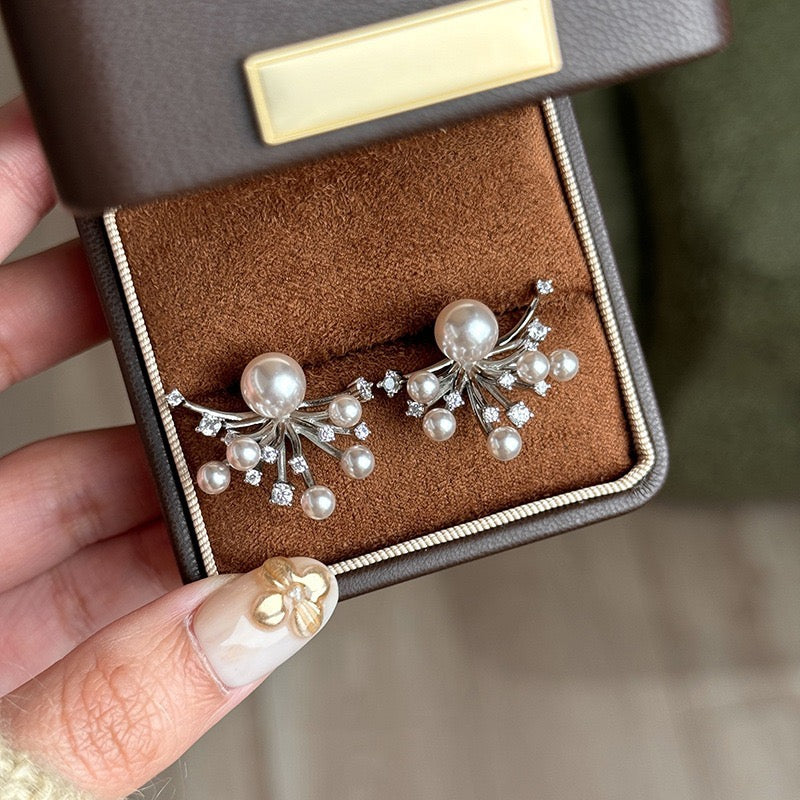 パールフラワーピアス
