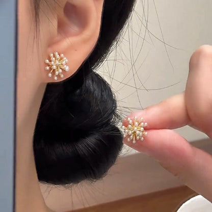 パールフラワーピアス