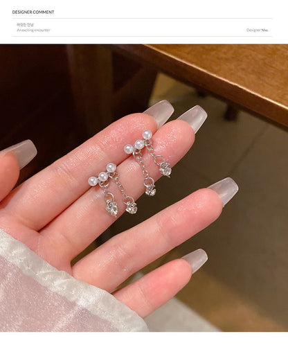 ハートチェーンピアス