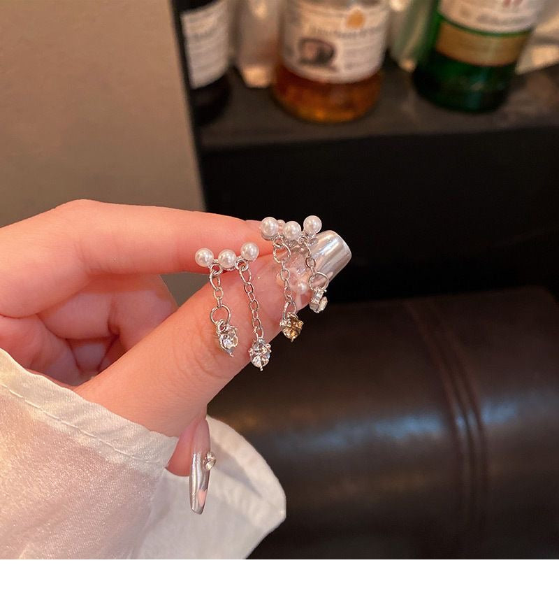 ハートチェーンピアス