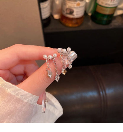 ハートチェーンピアス