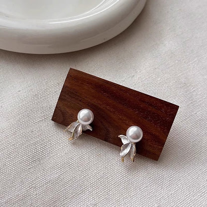フローラルパールピアス