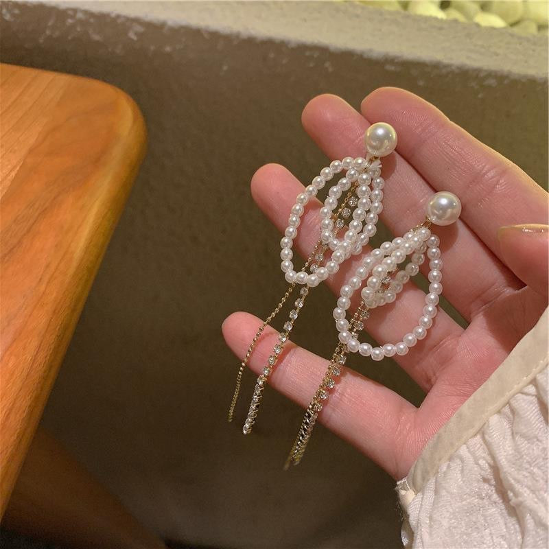 パールロングピアス