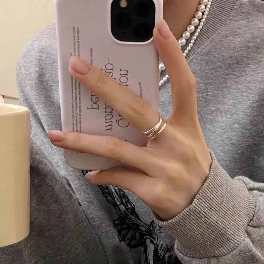 ミニマルラインリング
