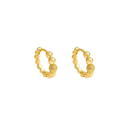 ミニボールフープピアス（2カラー）