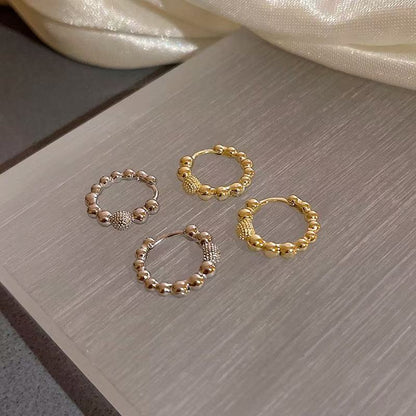 ミニボールフープピアス（2カラー）